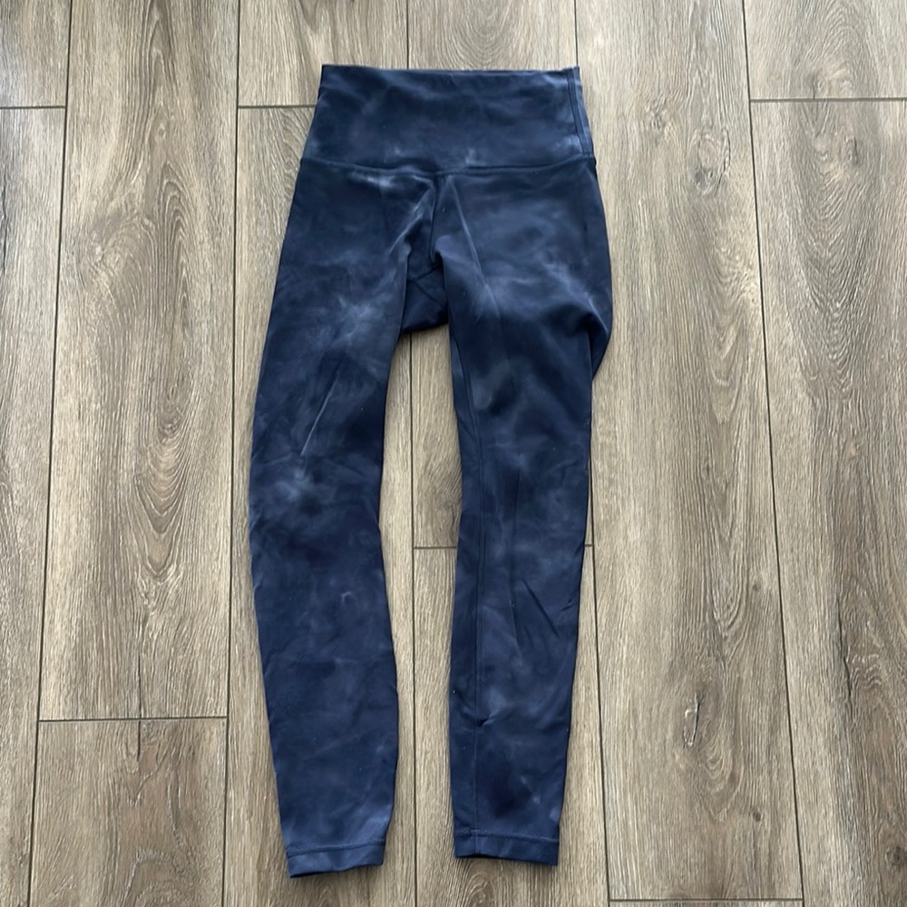 LULULEMON Navy Blue High-Waisted Leggings SIZE 4